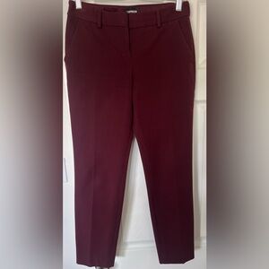 Express columnist burgundy pants